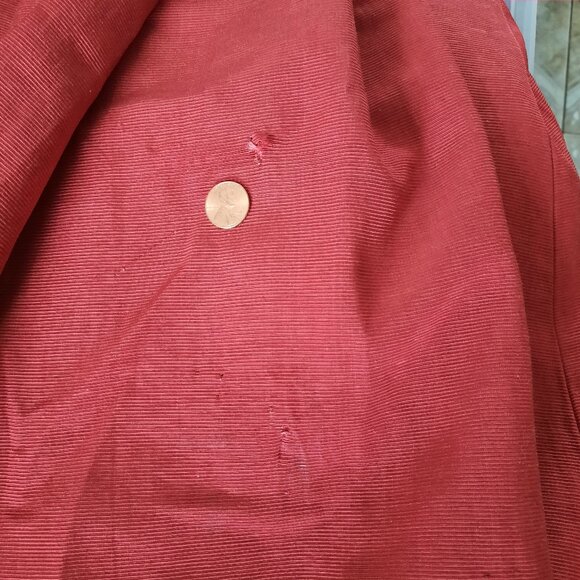 Trashy Diva Grace coat red ribbed rayon *Damaged* - Picture 5 of 5